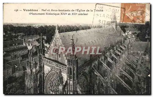 Ansichtskarte AK Vendome Nef et Arcs Boutants de l&#39Eglise de la Trinite