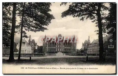 Cartes postales La Ville aux Clercs Entree principale du Chateau de la Gaudiniere