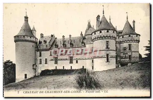 Cartes postales Chateau De Chaumont Sur Loire Facade Sud