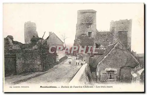 Cartes postales Mondoubleau ruines De l&#39ancien Chateau Les Trois Tours