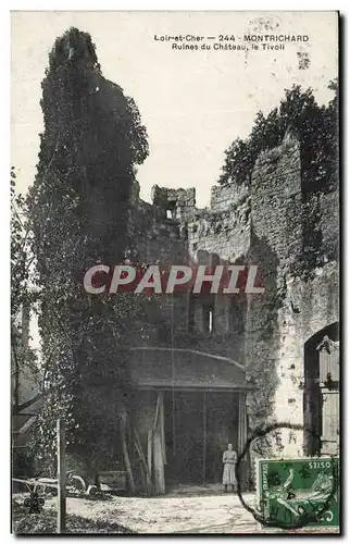 Cartes postales Montrichard Ruines Du chateau Le Tivoli