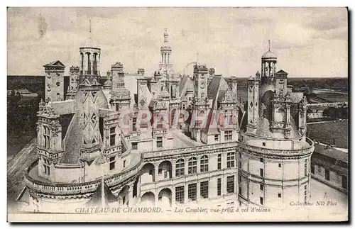 Ansichtskarte AK Chateau De Chambord Les Combles Vue Prise A Vol d&#39Oiseau