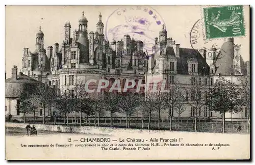 Ansichtskarte AK Chambord Le Chateau Aile Francois 1er Les Appartements De Francois 1er