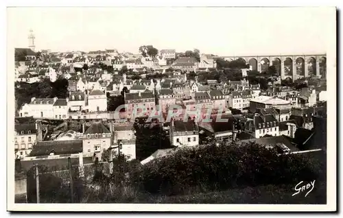 Ansichtskarte AK Morlaix Vue Generale Vers St Martin et le Viaduc