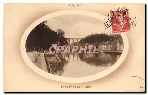 Cartes postales Morlaix Le Port Et Le Viaduc