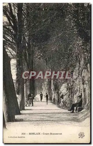 Ansichtskarte AK Morlaix Cours Beaumont