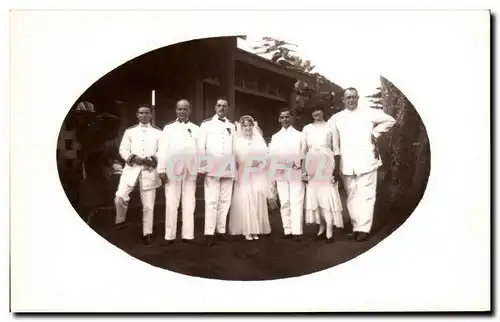 CARTE PHOTO Mariage Folklore Costume