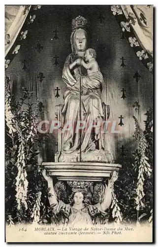 Ansichtskarte AK Morlaix La Vierge de Notre Dame du Mur Statue ouvrante