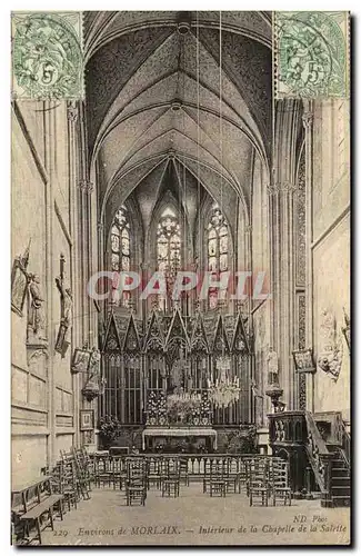 Cartes postales Environs de Morlaix Interieur de la Chapelle de la Salette