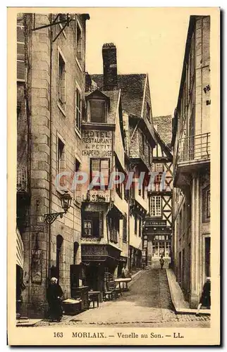 Cartes postales Morlaix Venelle au son Hotel Restaurant Au petit Chaperon Rouge