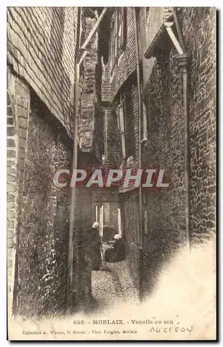 Cartes postales Morlaix La Venelle au son Femme