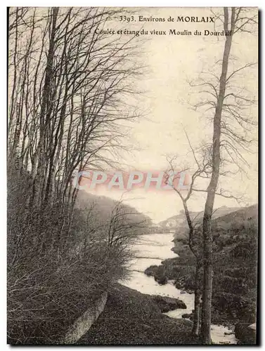 Cartes postales Environs De Morlaix Coulee et Etang du Vieux Moulin du Dourduff