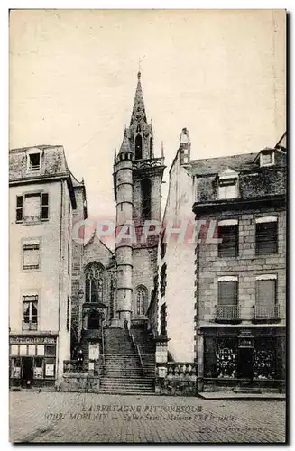 Cartes postales Morlaix Eglise Saint Martin Coiffeur