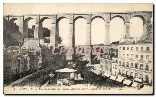 Cartes postales Morlaix Vue d&#39Ensemble Du Viaduc