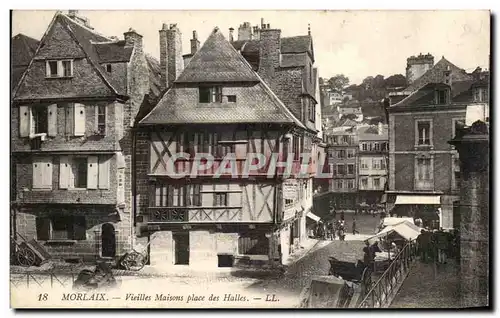 Cartes postales Morlaix Vieilles Maisons Place Des Halles