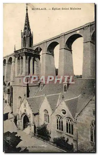 Cartes postales Morlaix Eglise Saint Melaine