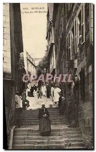 Cartes postales Morlaix La Rue Des Marches