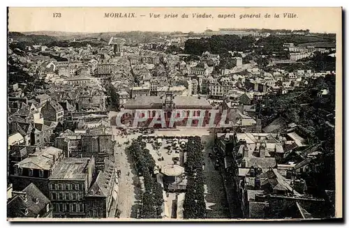 Cartes postales Morlaix Vue Prise Du Viadue Aspect Generale De La Ville