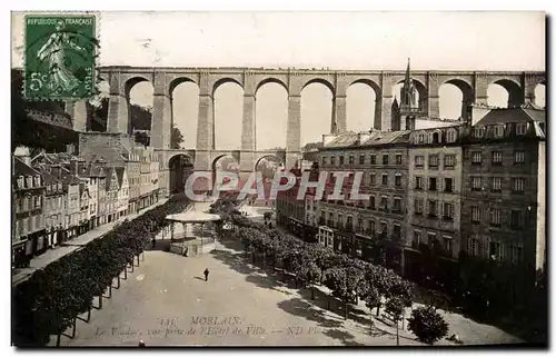 Cartes postales Morlaix Le Viaduc vue Prise De l'Hotel De Ville
