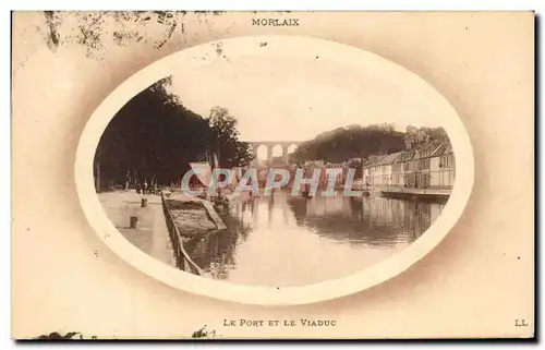 Cartes postales Morlaix Le Port Et Le Viaduc