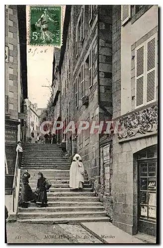 Cartes postales Morlaix Rue Des Cent Marches