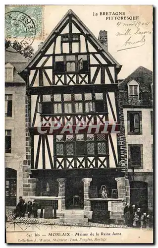 Cartes postales La Bretagne Pittoresque Morlaix Maisons de La Reine Anne Enfants