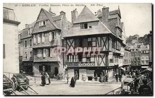 Cartes postales Morlaix Vieilles Maisons Place du Marche