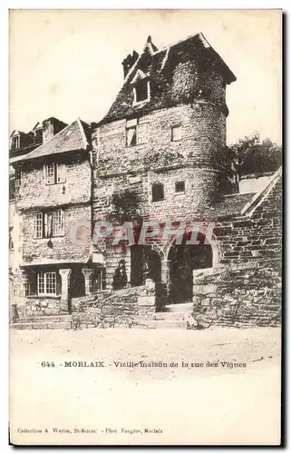 Cartes postales Morlaix Venelle maison de la rue des Vignes