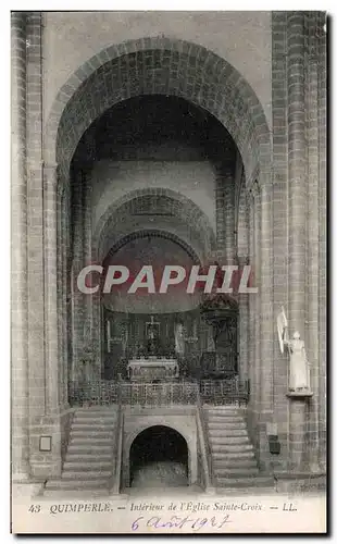 Ansichtskarte AK Quimperle Interieur de I&#39Eglise Sainte Croix