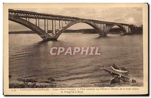 Cartes postales Plougastel Daoulas Pont Construit sur I&#39Elorn a L&#39Entree de la Rade reliant la presqu&#39i