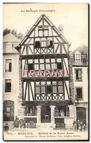 Ansichtskarte AK Morlaix Maison de la Reine Anne Enfants