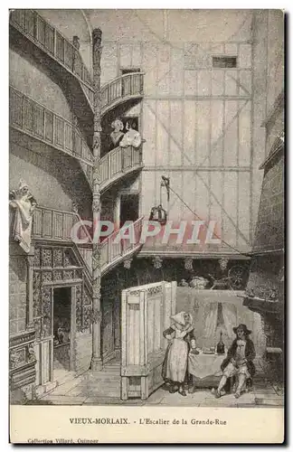 Cartes postales Vieux Morlaix L'Escalier de la Grande Rue