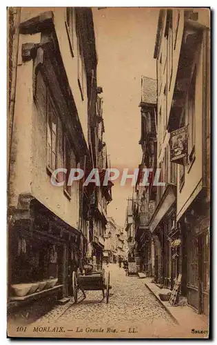 Cartes postales Morlaix La Grande rue