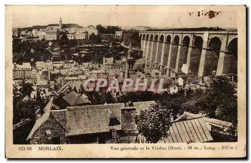 Cartes postales Morlaix Vue Generale Et Le Viaduc