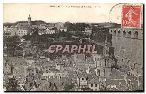 Cartes postales Morlaix Vue Generale Et Viaduc