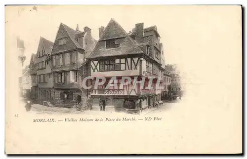 Cartes postales Morlaix Vieilles Maisons De La Place Du Marche