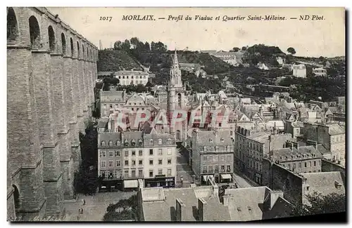 Cartes postales Morlaix Profil Du Viaduc Rt Quartier Saint Melaine