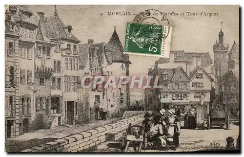 Cartes postales Morlaix Place de Viarmes et tour d'Argent