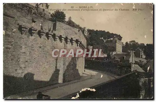 Ansichtskarte AK Morlaix Murailles des Anciennes Fortifications et Quartier du Chateau