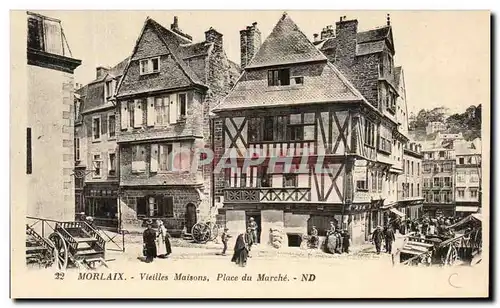 Cartes postales Morlaix Vieilles Maisons Place du Marche