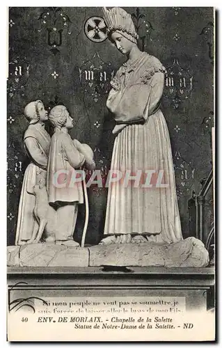 Ansichtskarte AK Env De Morlaix Chapelle de la Salette Statute de Notre Dame de La Salette