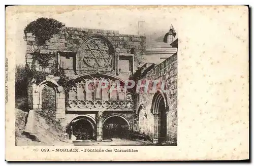 Cartes postales Morlaix Fontaine des Carmelites