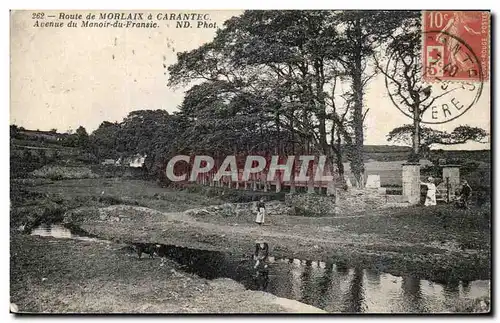 Cartes postales Route de Morlaix a Carantec Avenue du Manoir du Fransic