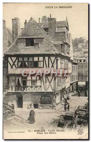 Cartes postales Morlaix Vielle Maison Rue Des vignes