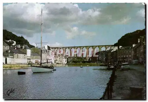 Cartes postales moderne Morlaix Le Bassin et le Viaduc