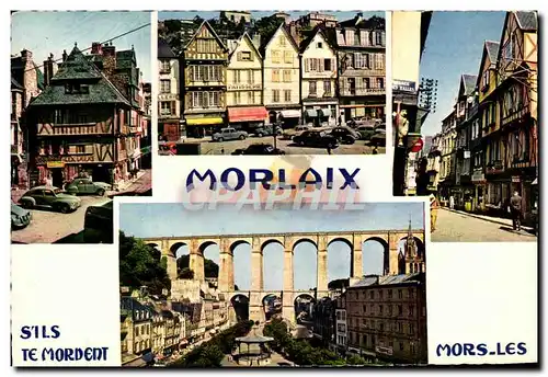 Cartes postales moderne Morlaix S&#39Ils Te Mordent Mors Les