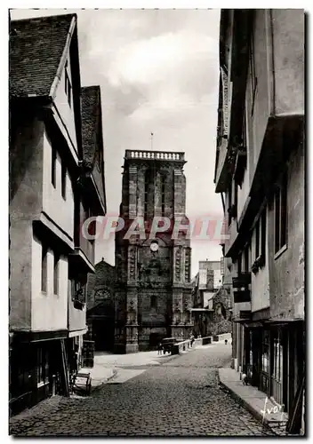 Moderne Karte Morlaix La Rue Basse et l&#39Eglise St Mathieu