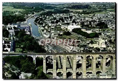 Moderne Karte Morlaix Vue Generale aerienne