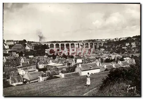 Moderne Karte Morlaix Vue Generale