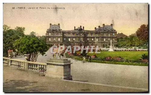 Ansichtskarte AK Paris Jardin Et Palais Du Luxembourg Lion